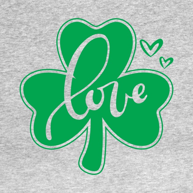 Shamrock Love- St. Patrick's Day Clover by scottgarland